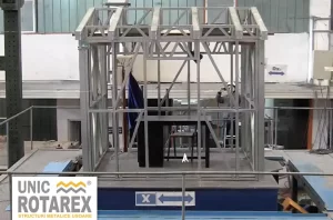 Seismic testing on Unic Rotarex® steel structures