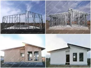 Steel structure house built by one person