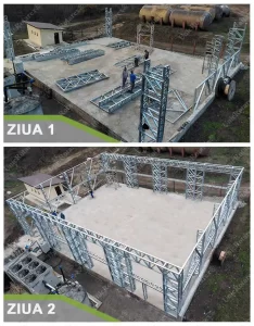 Assembling of the steel structure by an Unic Rotarex® partner